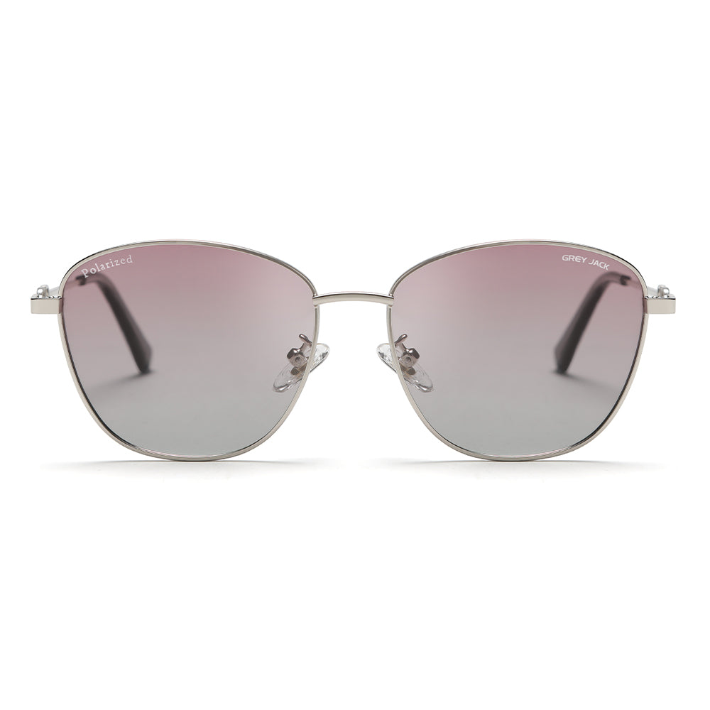 Silver Frame Double Pink Lens