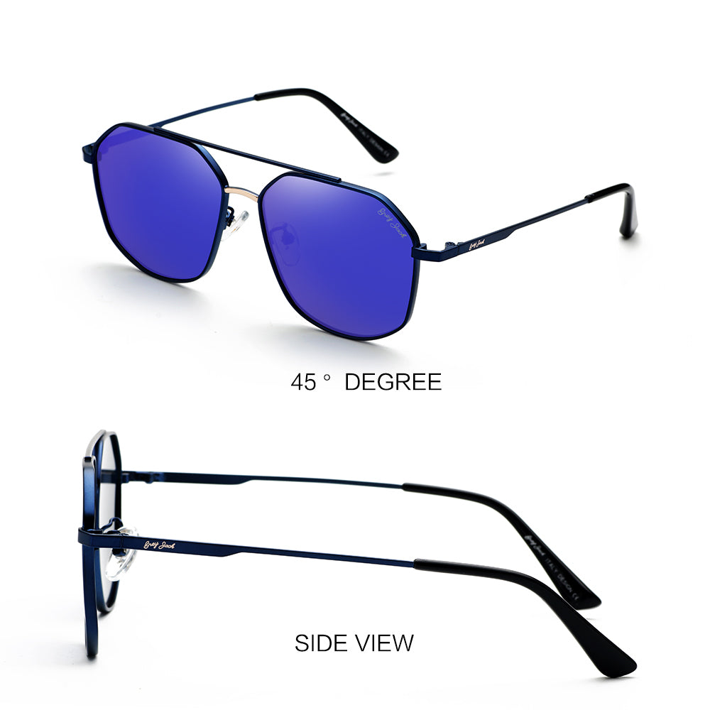 Blue Gold Frame Blue Lens