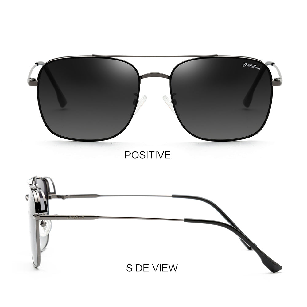 Gun Black Frame Gradient Black Lens