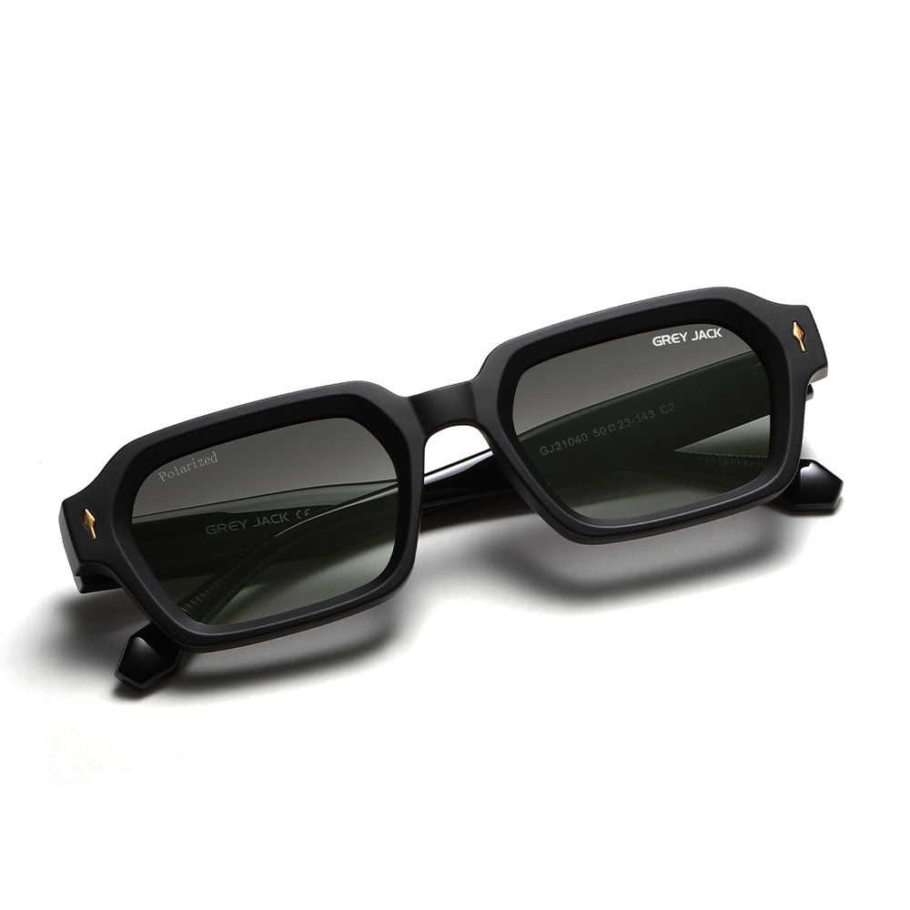 Matte Black Frame Double Green Lens