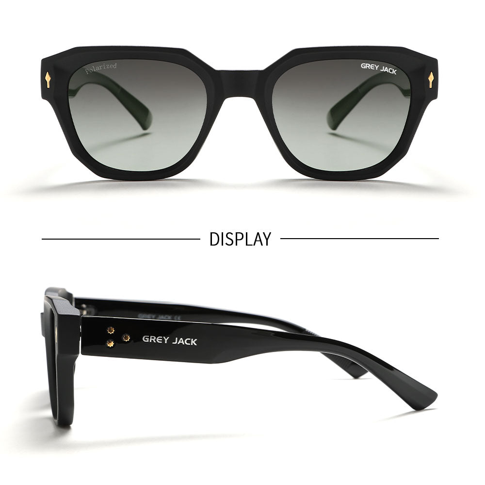 Matte Black Frame Double Green Lens