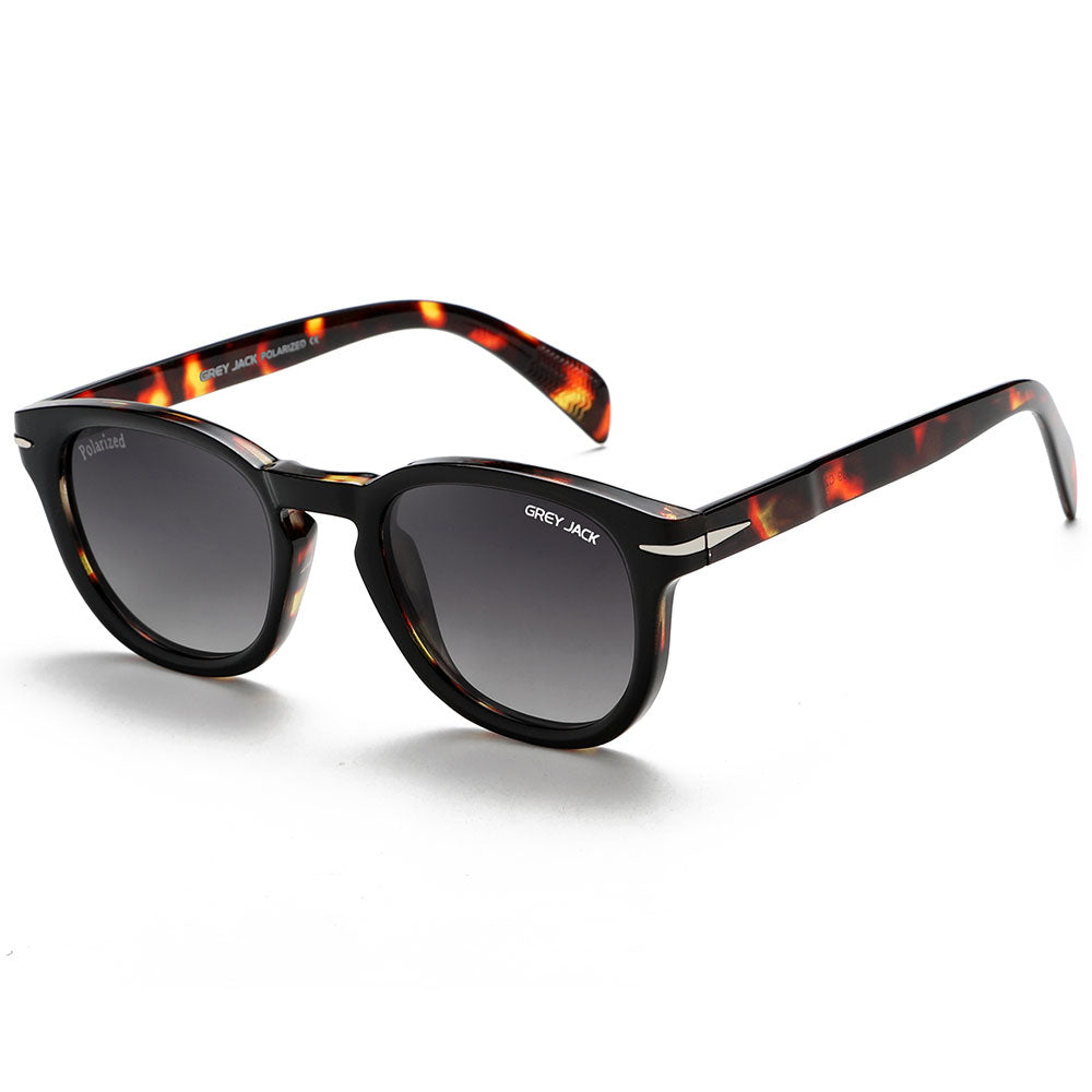 Demi Frame Double Black Lens