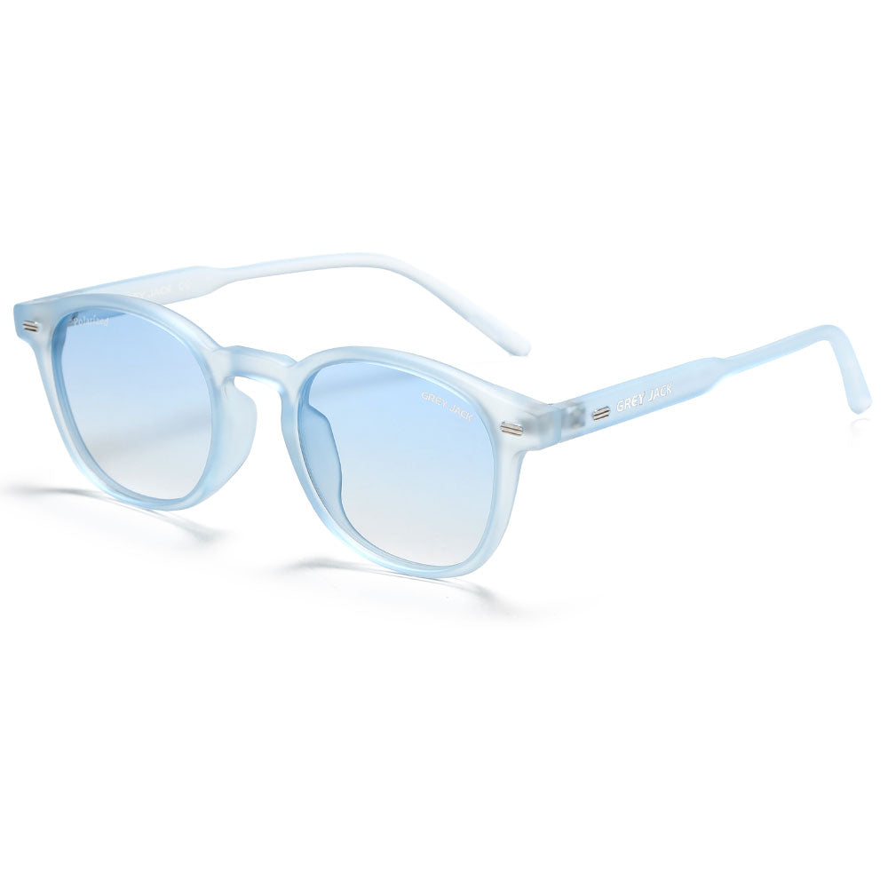 Transparent Blue Frame Gradient Blue Lens