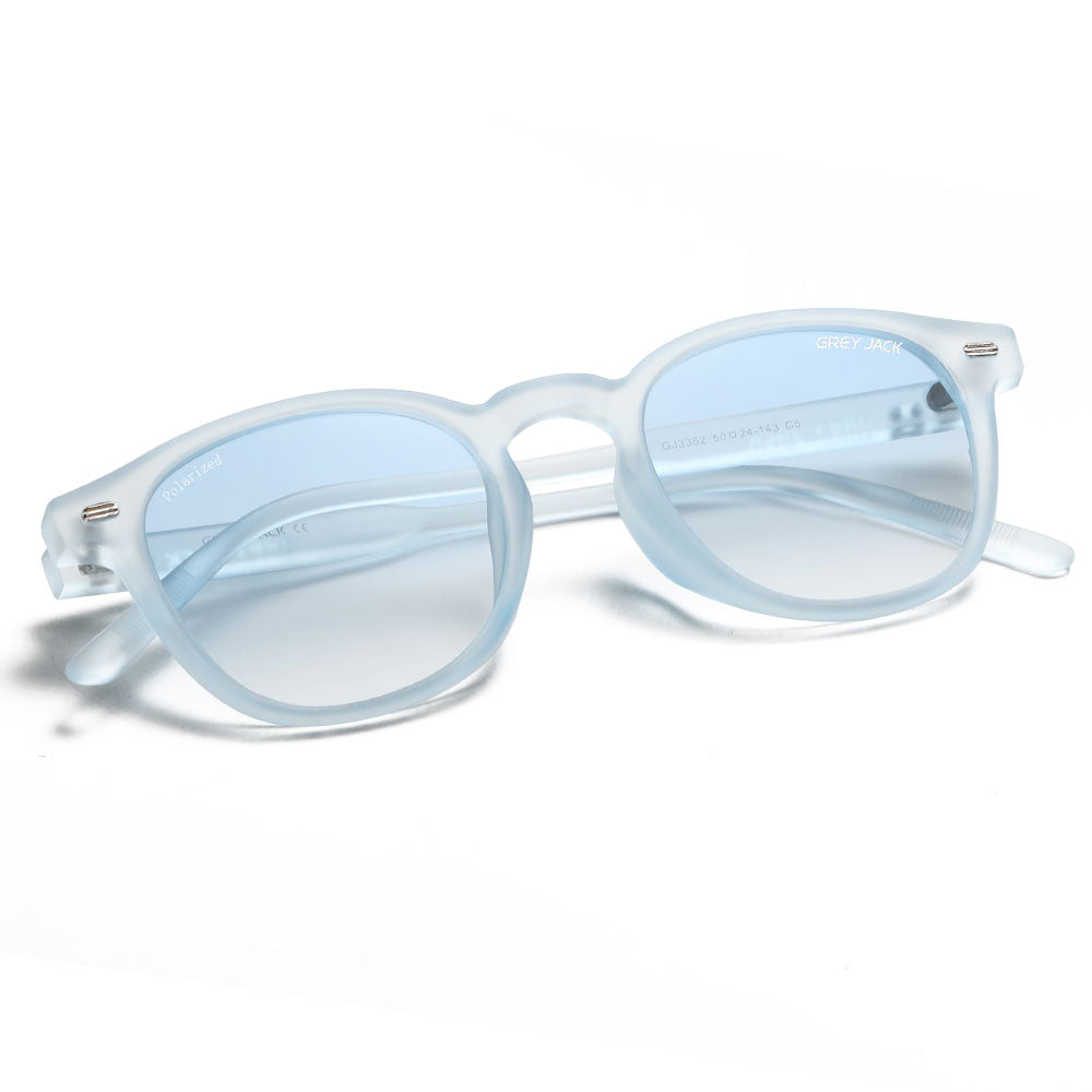 Transparent Blue Frame Gradient Blue Lens