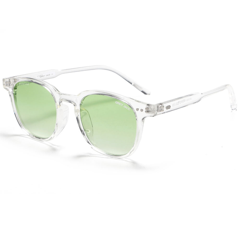 Transparent Frame Gradient Green Lens