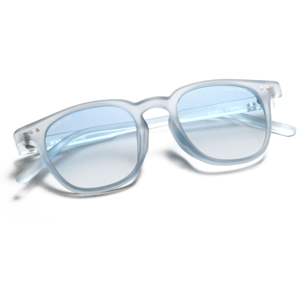 Transparent Blue Frame Gradient Blue Lens