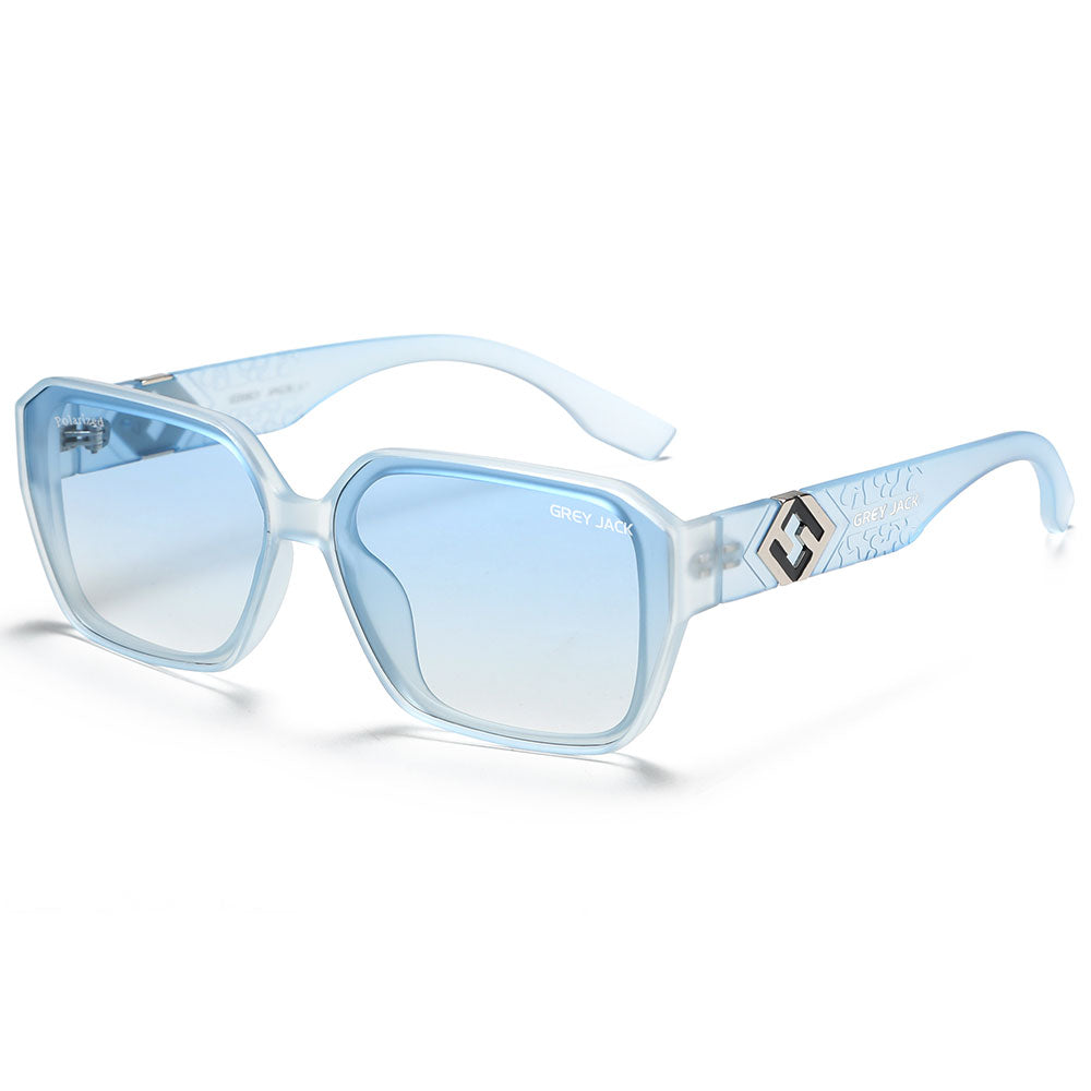 Transparent Blue Frame Gradient Blue Lens