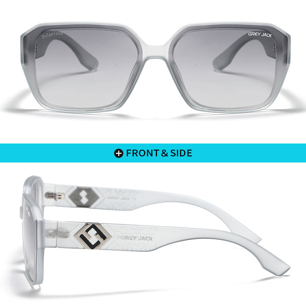 Transparent Grey Frame Gradient Grey Lens