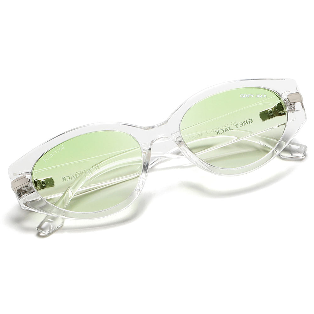 Transparent Frame Gradient Green Lens