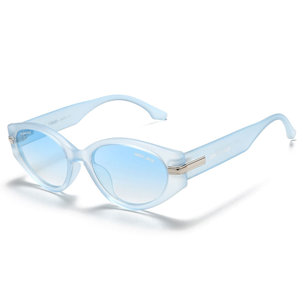 Transparent Blue Frame Gradient Blue Lens