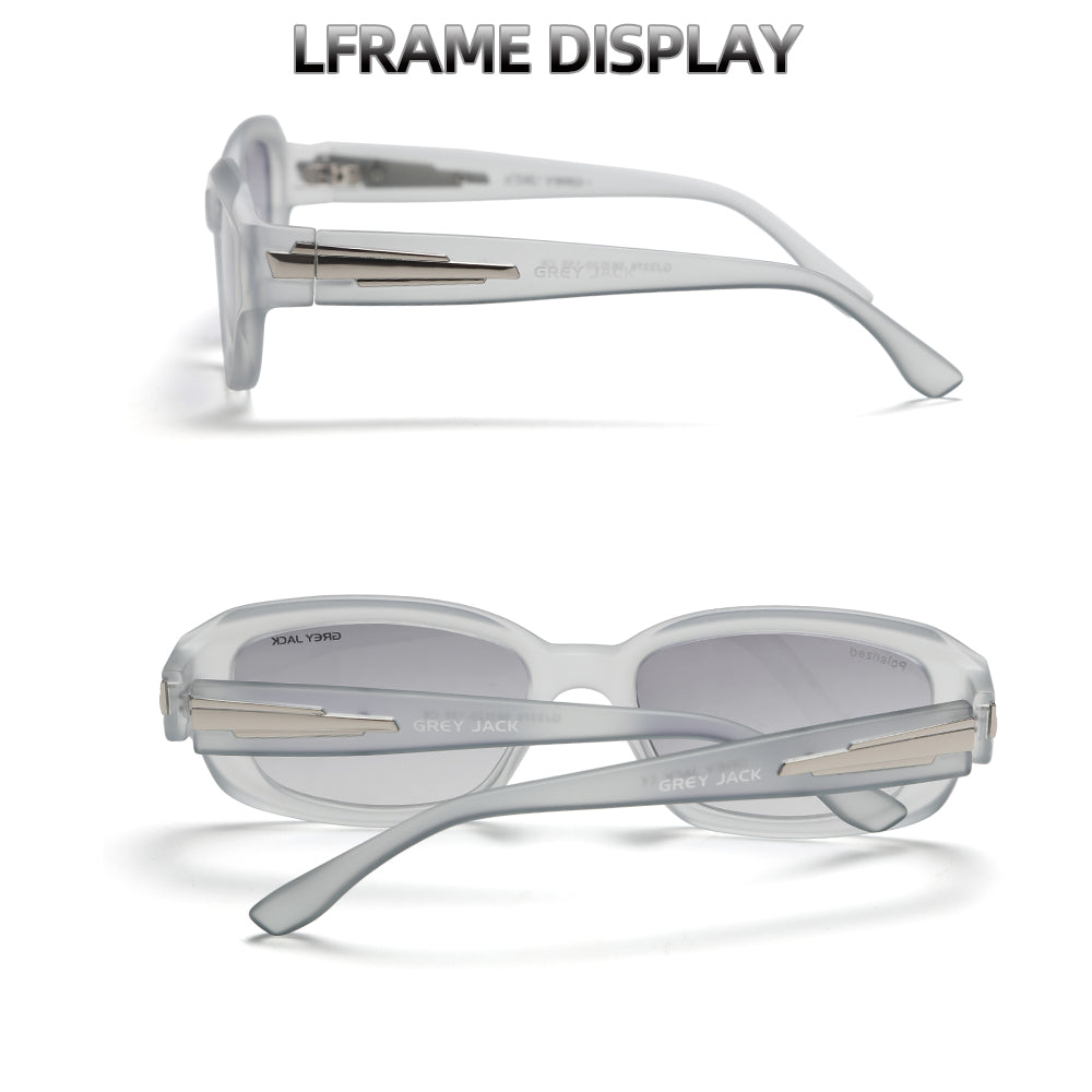 Transparent Grey Frame Gradient Grey Lens