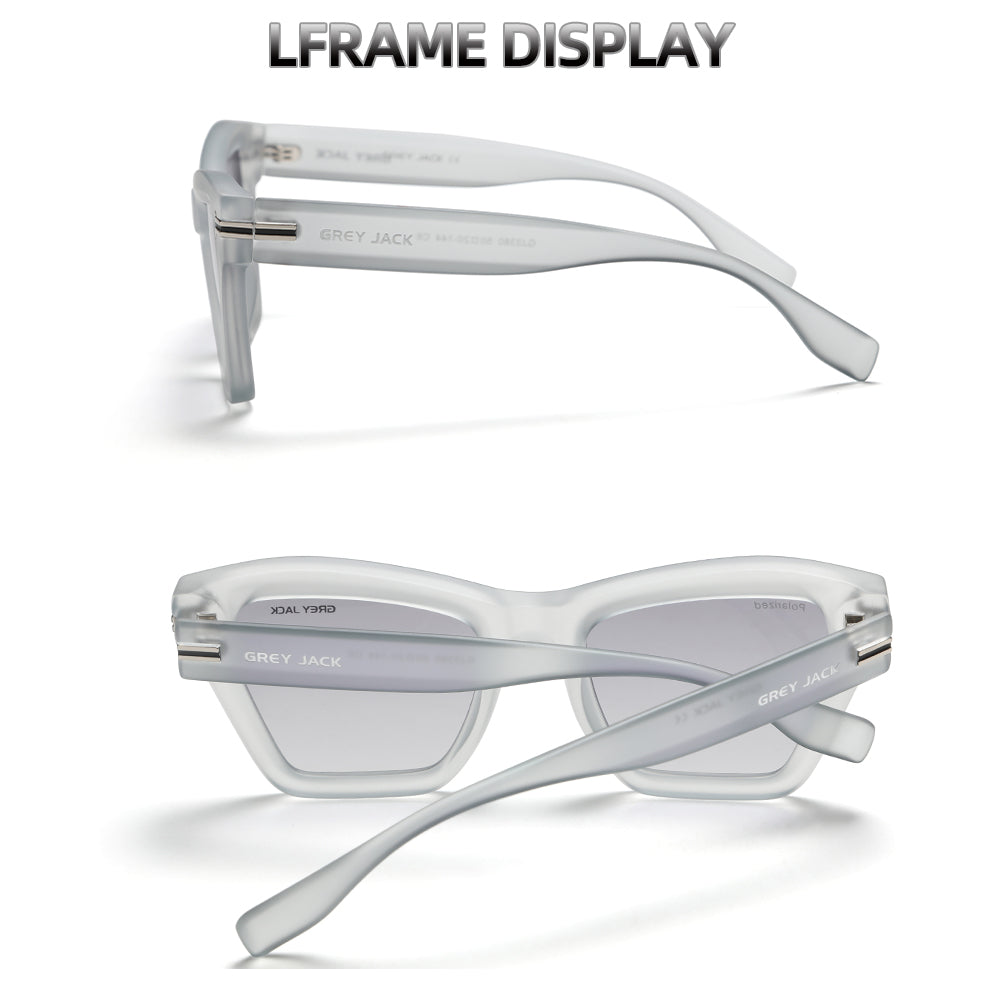 Transparent Grey Frame Gradient Grey Lens