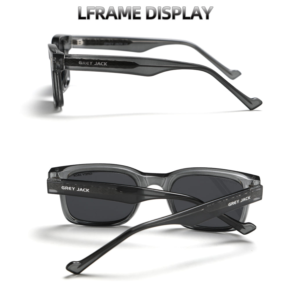 Grey Frame Black Lens