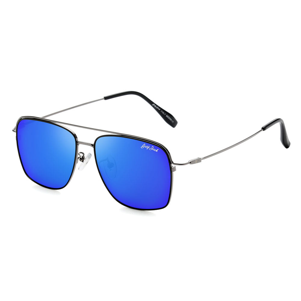  Silver(Black) Frame Blue Lens