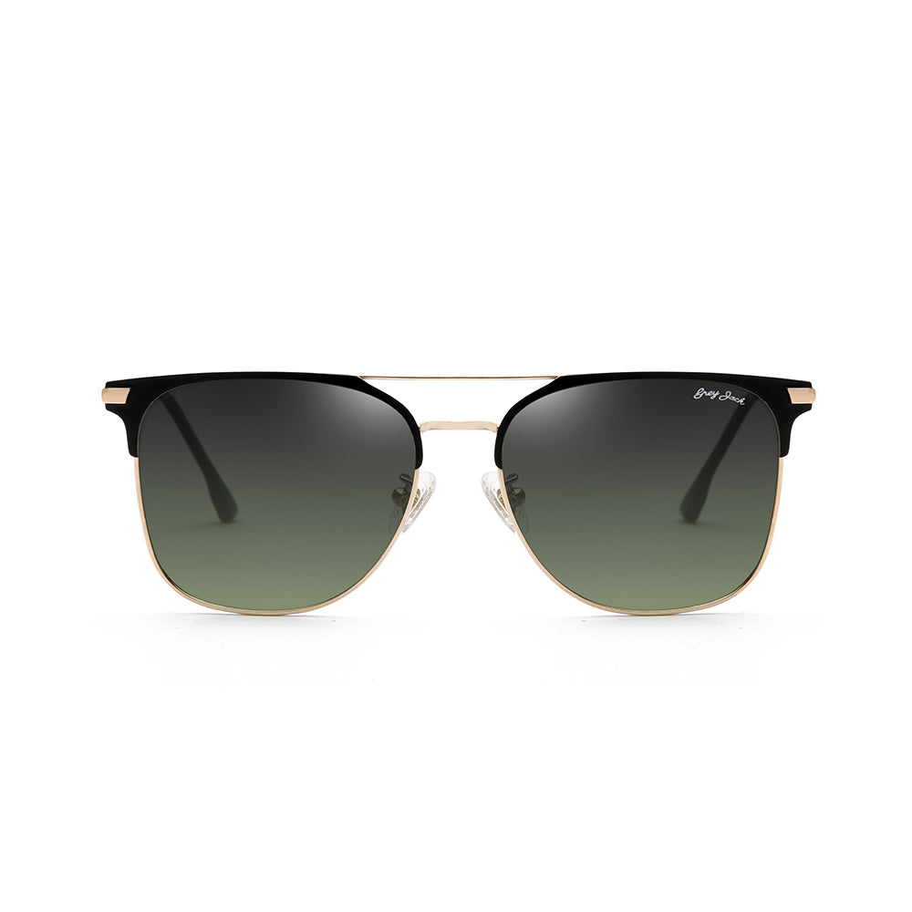 Golden(black) Frame Gradient Green Lens