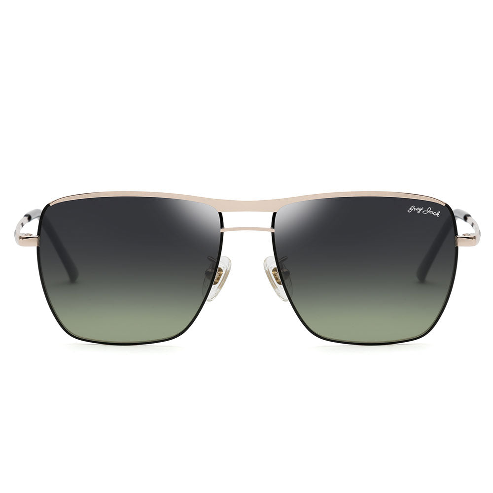 Golden(black) Frame Gradient Green Lens