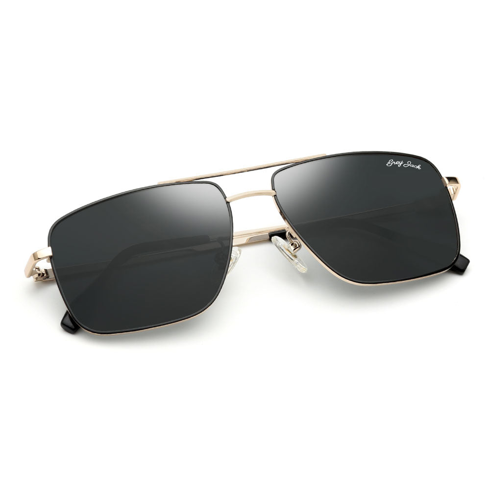 Golden(black) Frame Black Lens