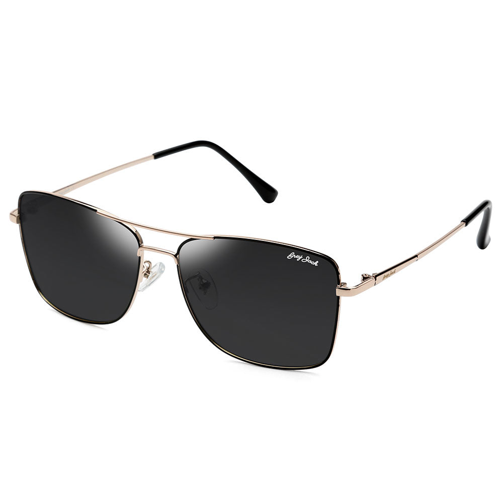 Golden(black) Frame Black Lens