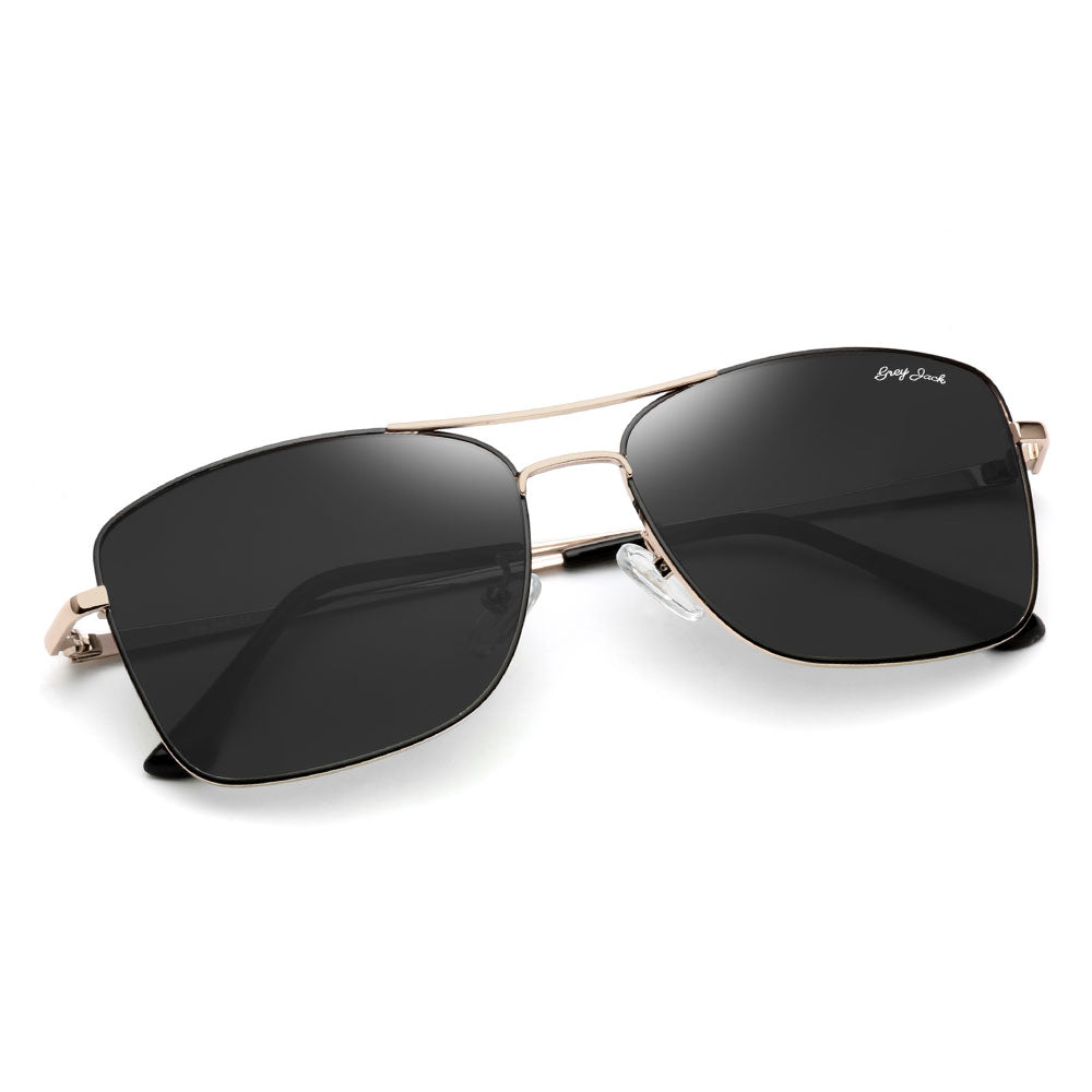 Golden(black) Frame Black Lens