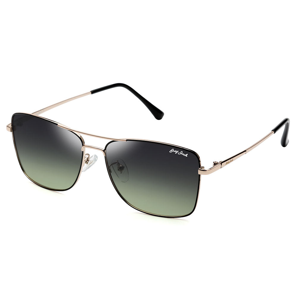 Golden(black) Frame Gradient Green Lens