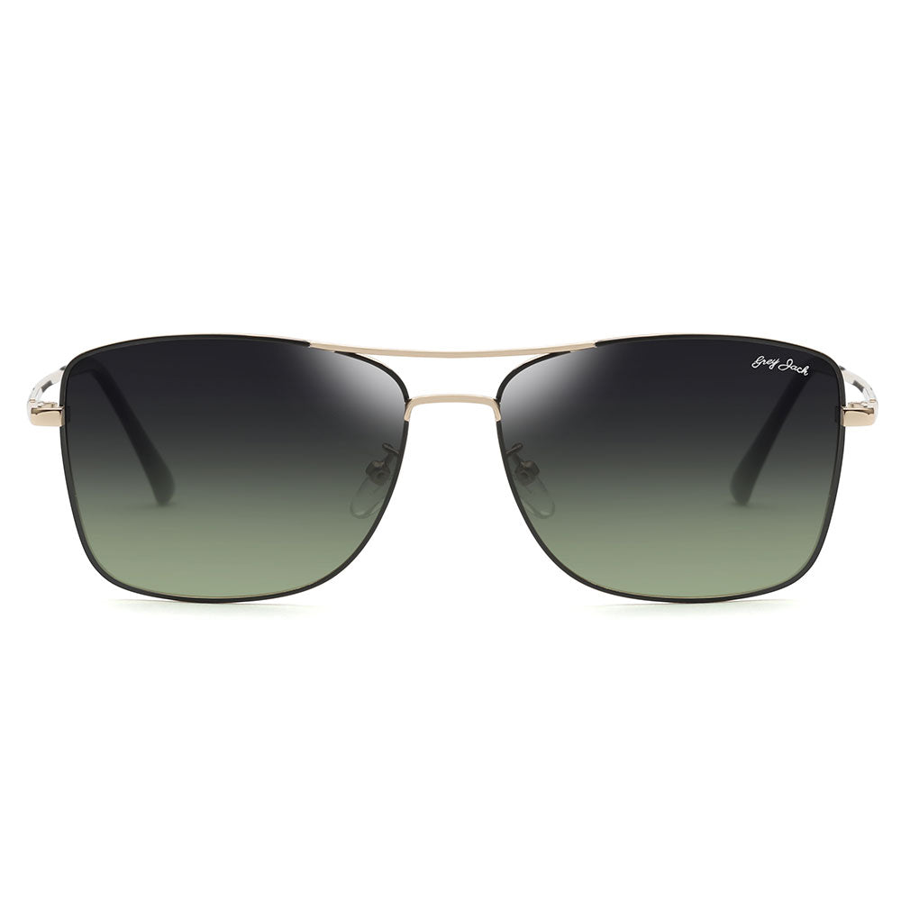 Golden(black) Frame Gradient Green Lens