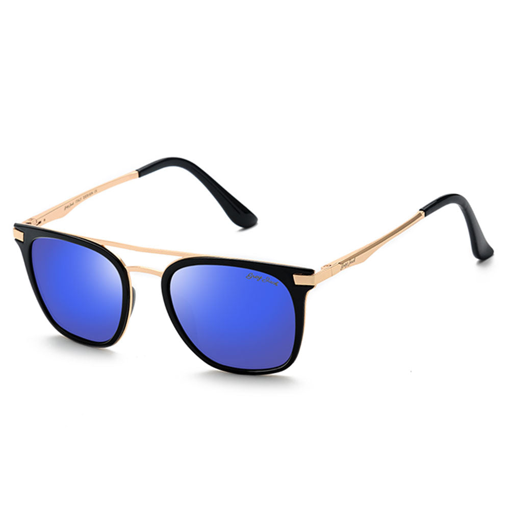 Black Gold Frame Dark Blue Lens