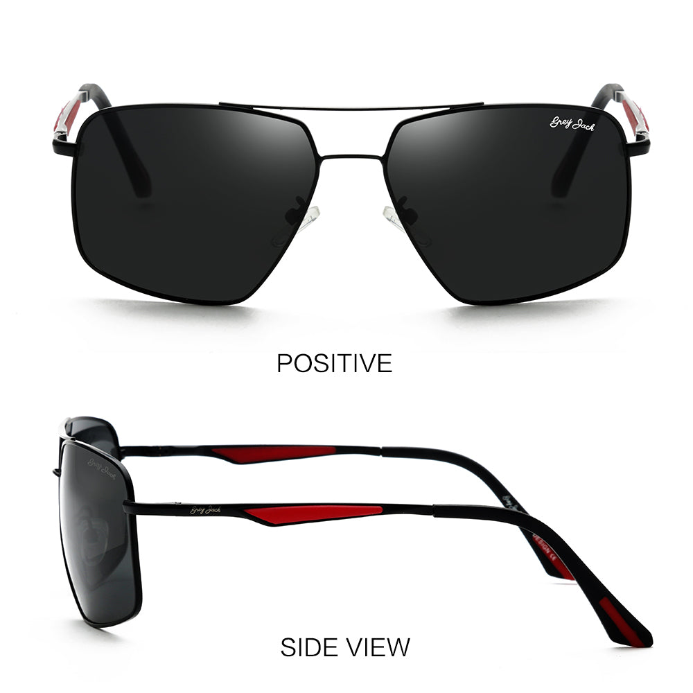 Black Red Frame Black Lens