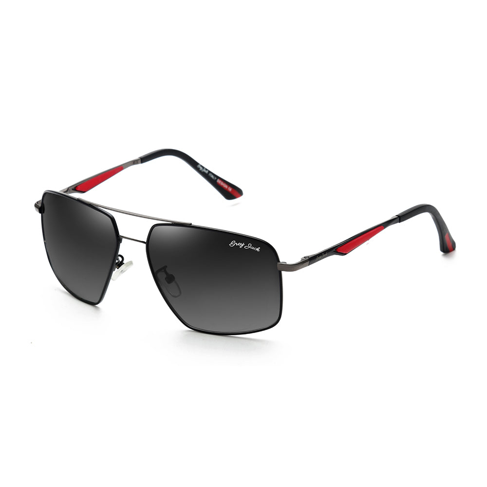 Gun Red Frame Gradient Black Lens