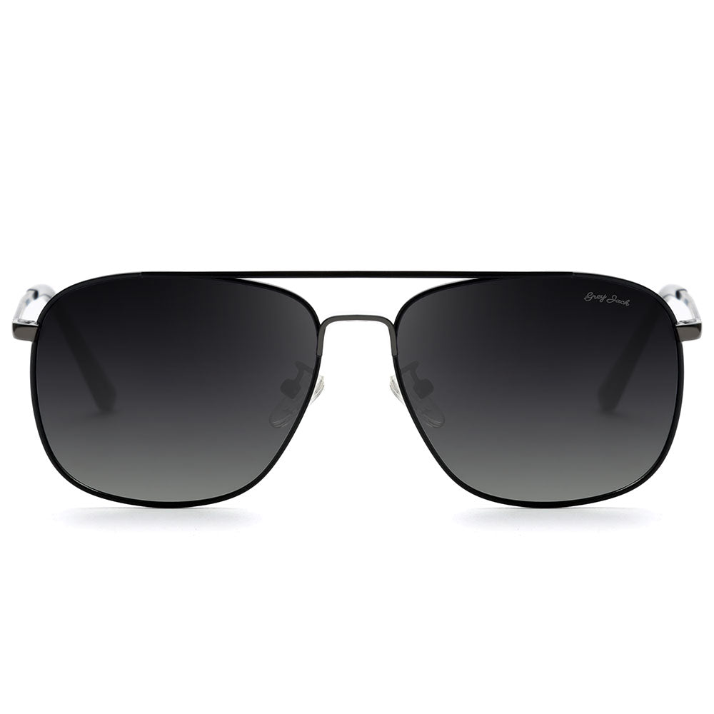 Black Gun Frame Gradient Grey Lens