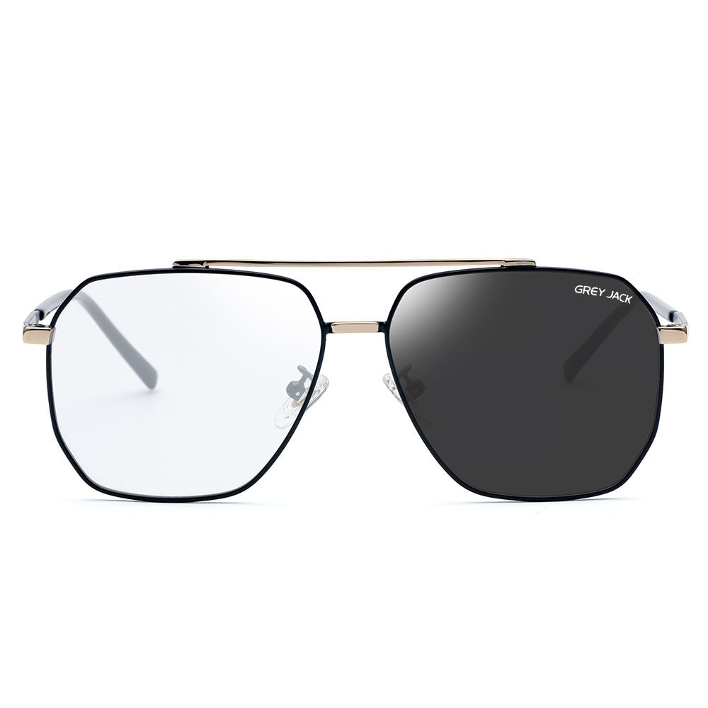 Golden Black Frame Photochromic Lens