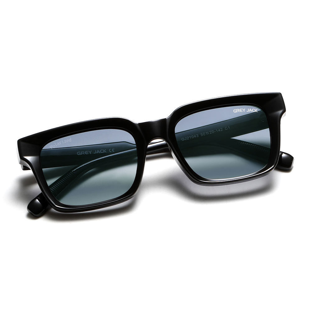 Shiny Black Frame Double Grey Lens