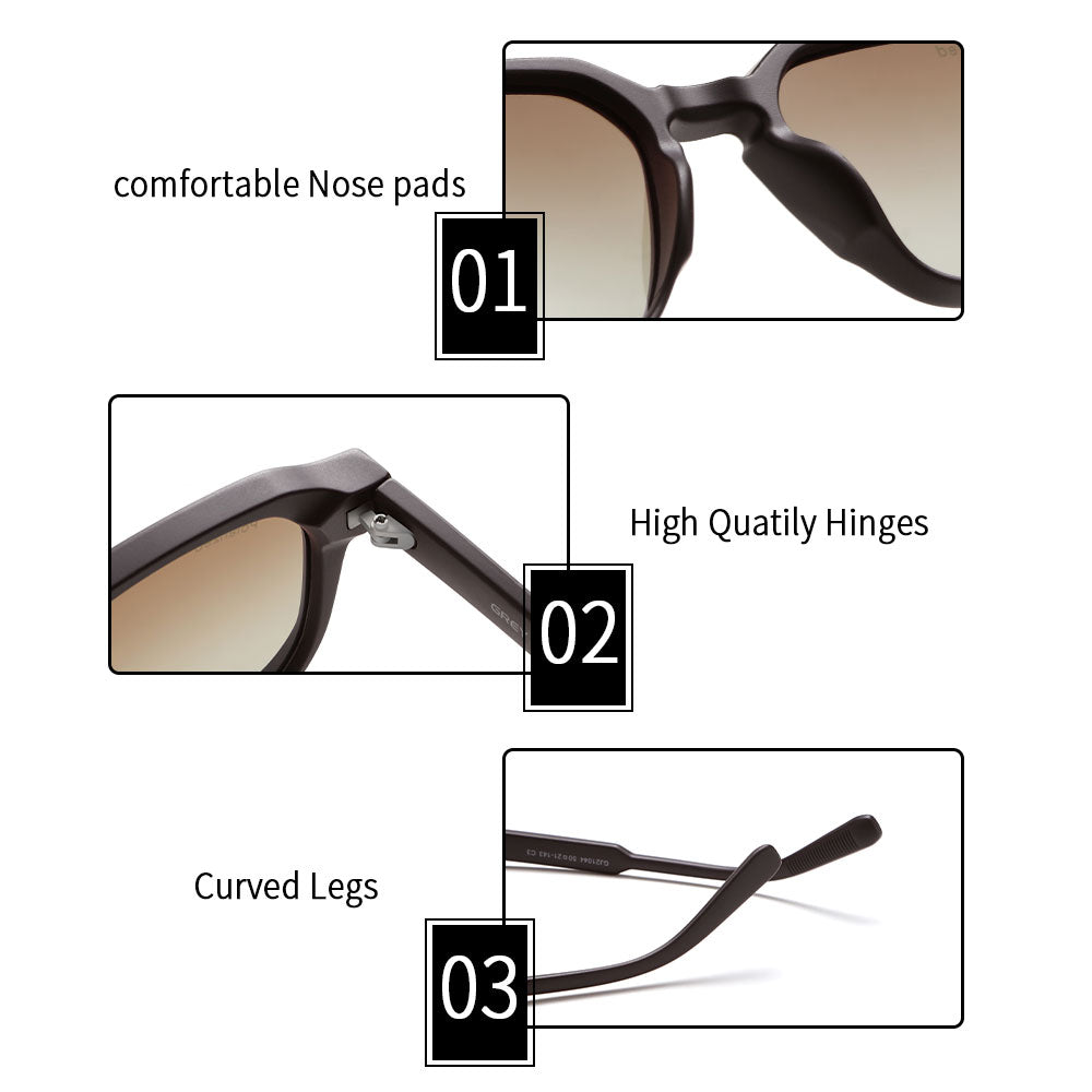 Matte Brown Frame Double Brown Lens