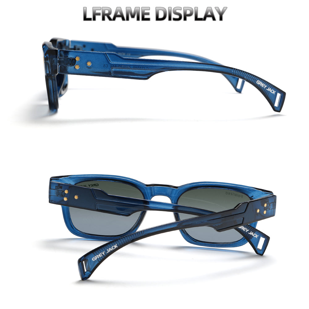 Blue Frame Double Green Lens