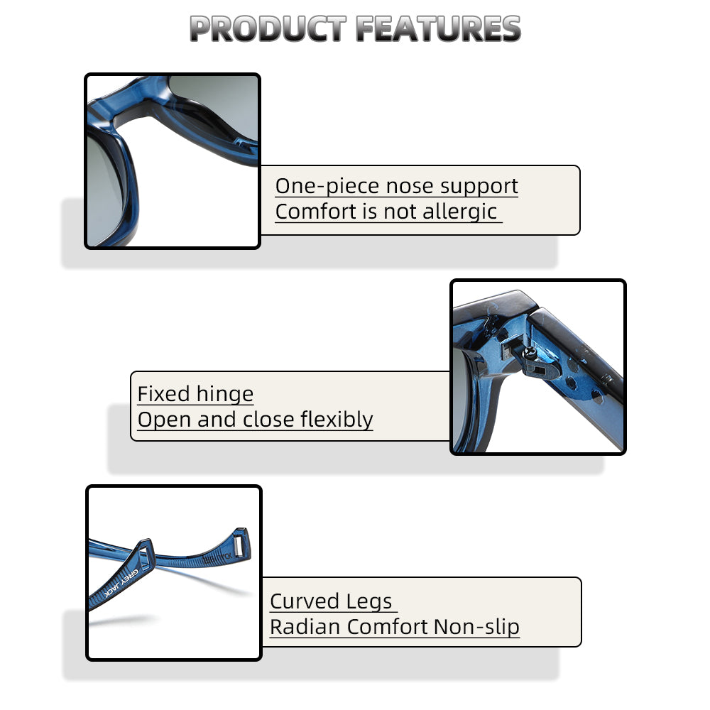 Blue Frame Double Green Lens