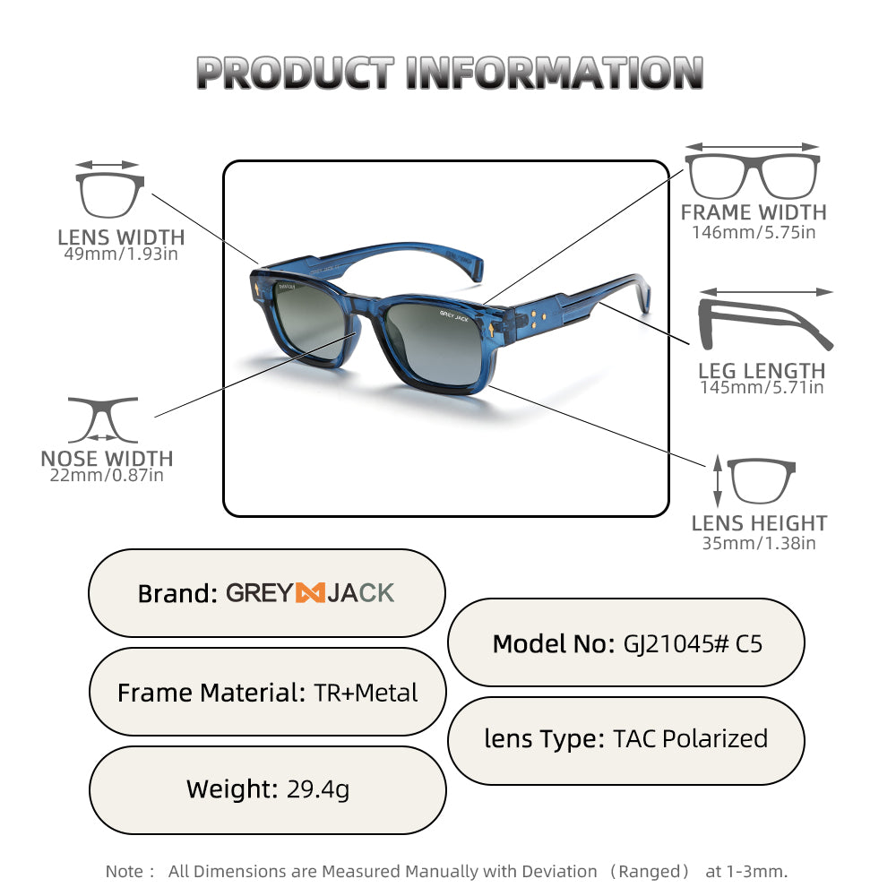 Blue Frame Double Green Lens