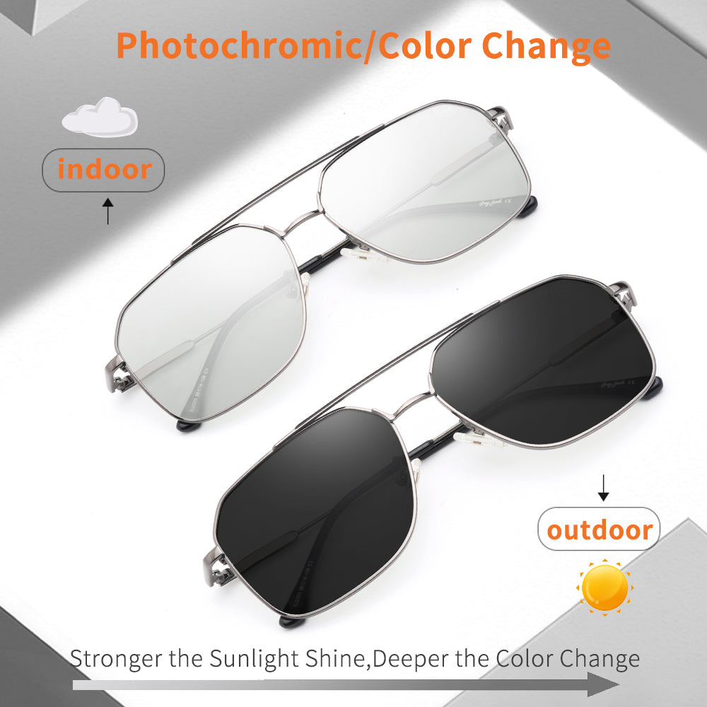 Grey Frame Photochromic Lens