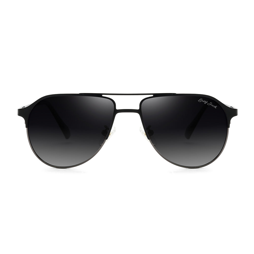 Gun Black Frame Double Black Lens