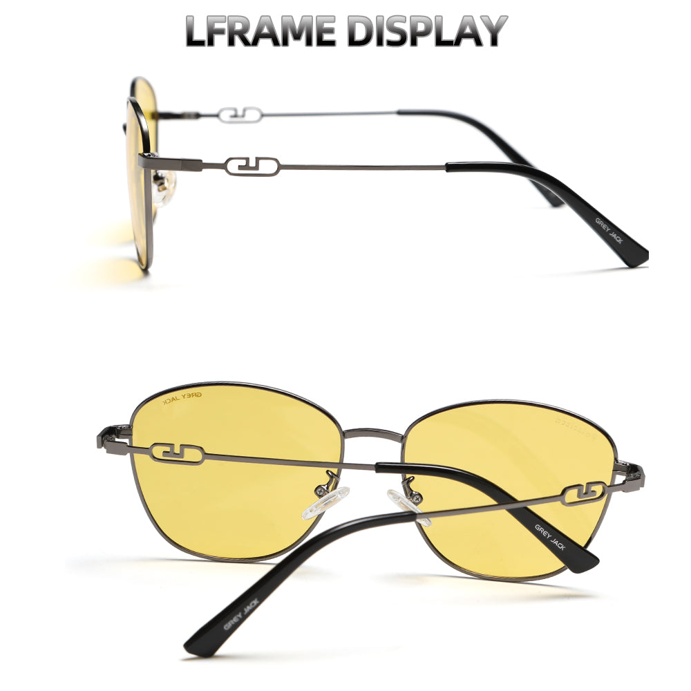 Grey Frame Yellow Lens