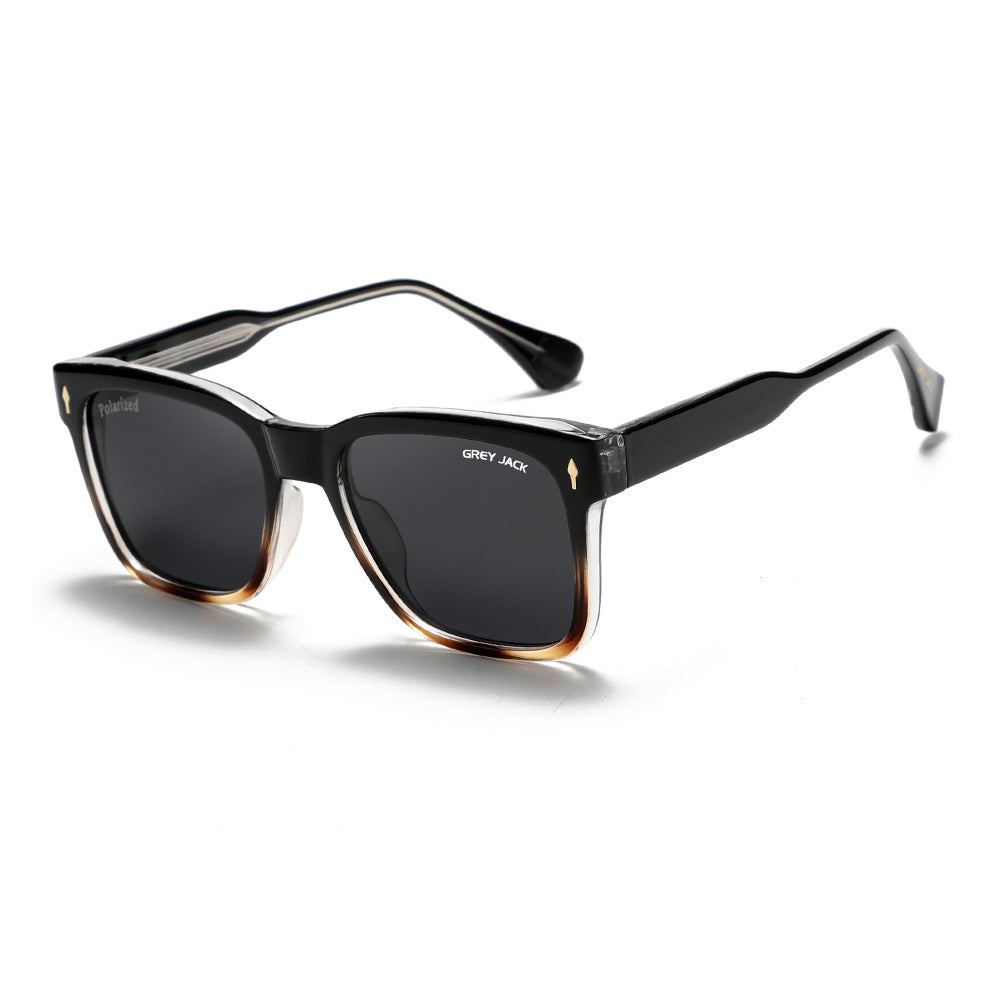 Black Demi Brown Frame Black Lens