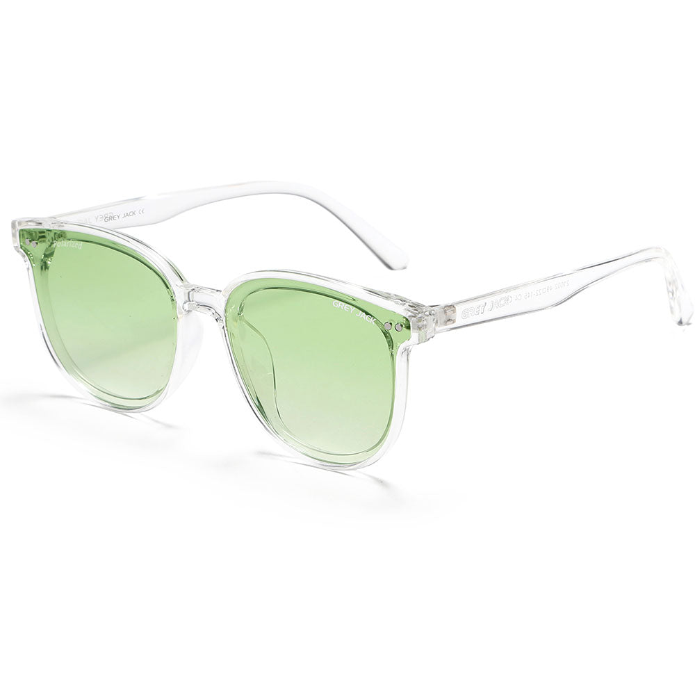 Transparent Frame Gradient Green Lens