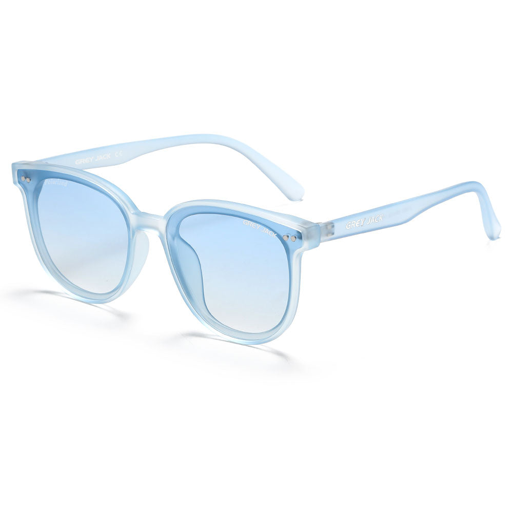 Transparent Blue Frame Gradient Blue Lens