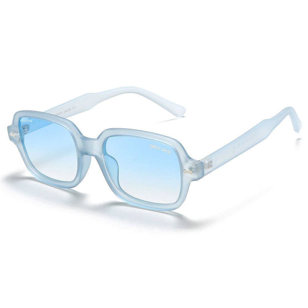 Transparent Blue Frame Gradient Blue Lens