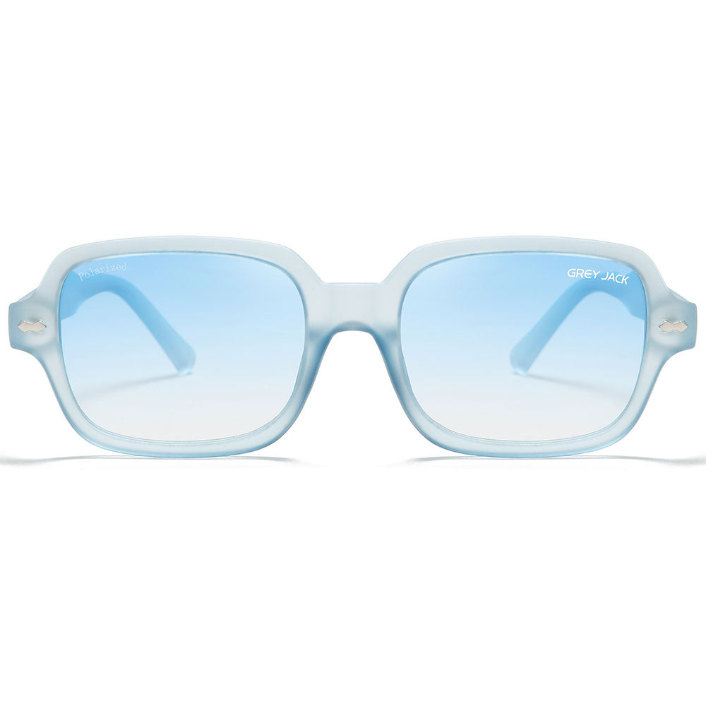 Transparent Blue Frame Gradient Blue Lens