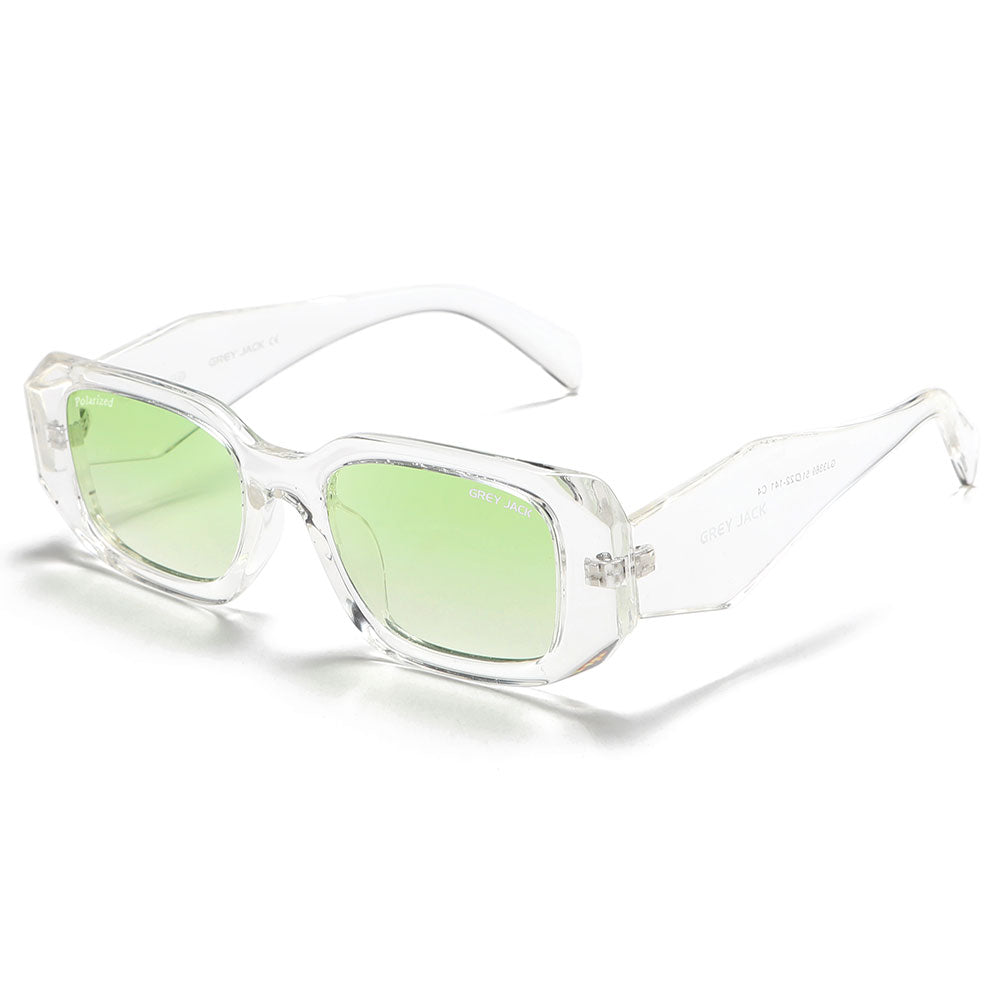 Transparent Frame Gradient Green Lens