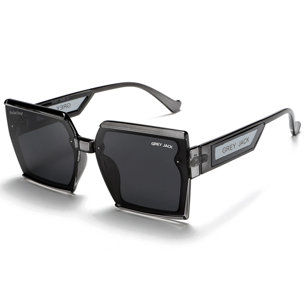 Grey Frame Black Lens