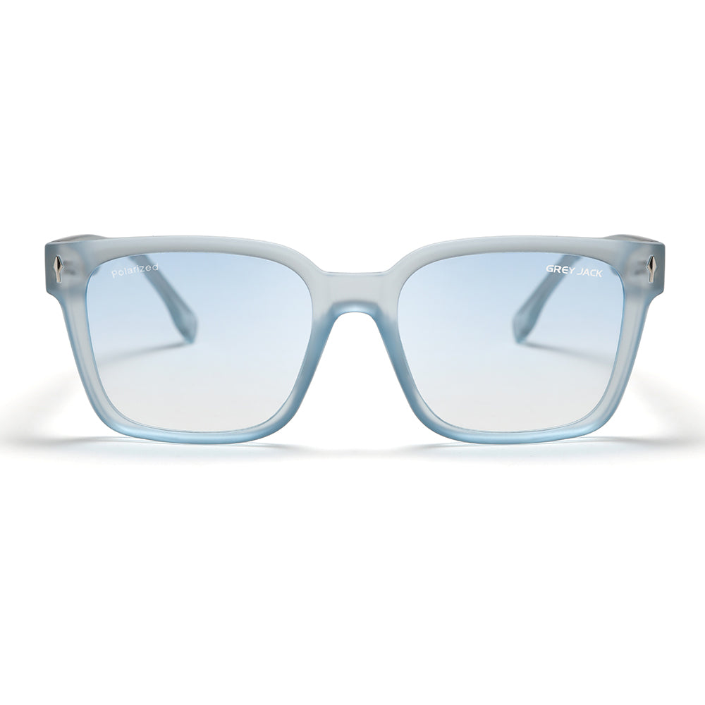 Transparent Blue Frame Gradient Blue Lens