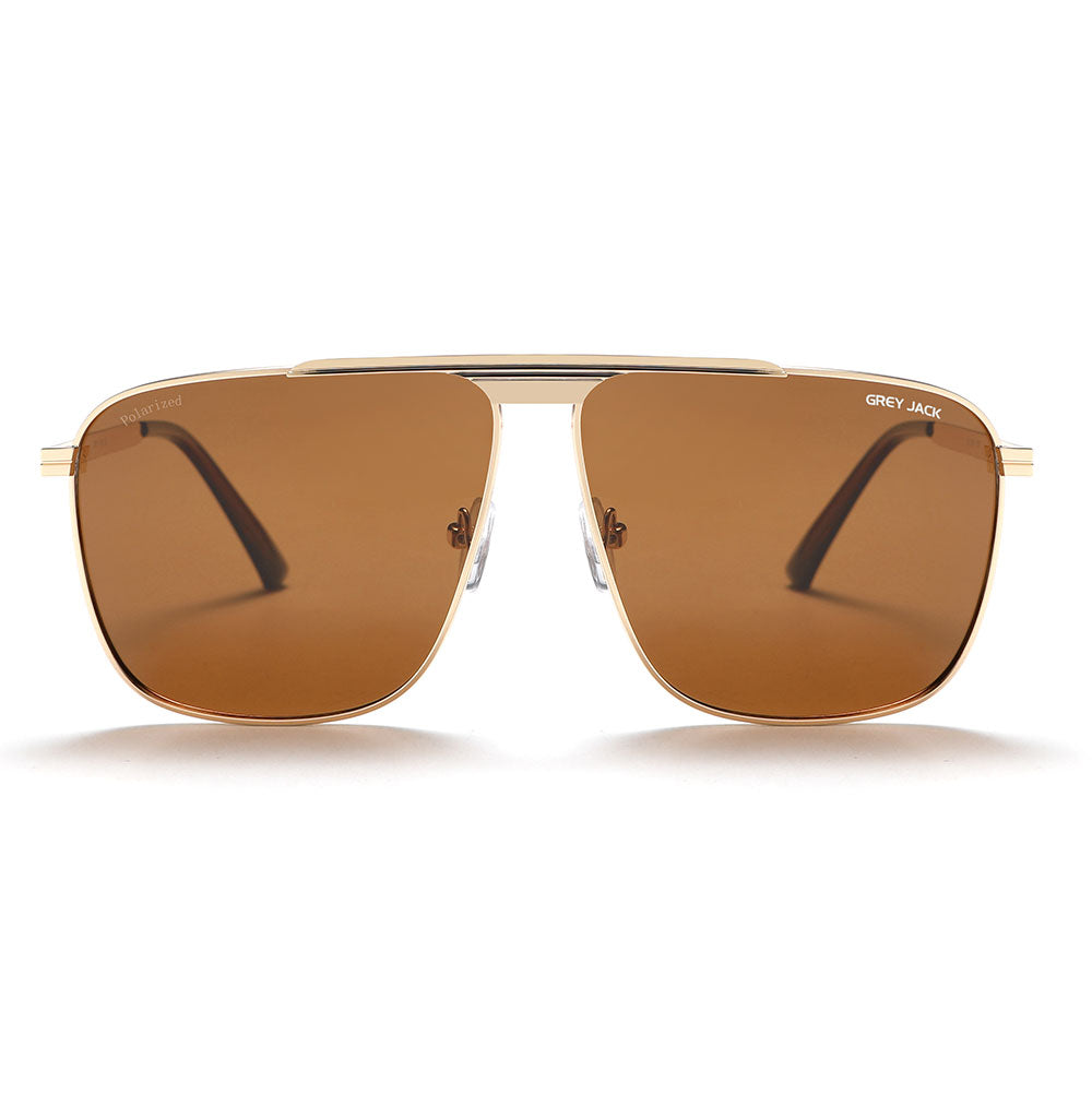 Gold Frame Brown Lens