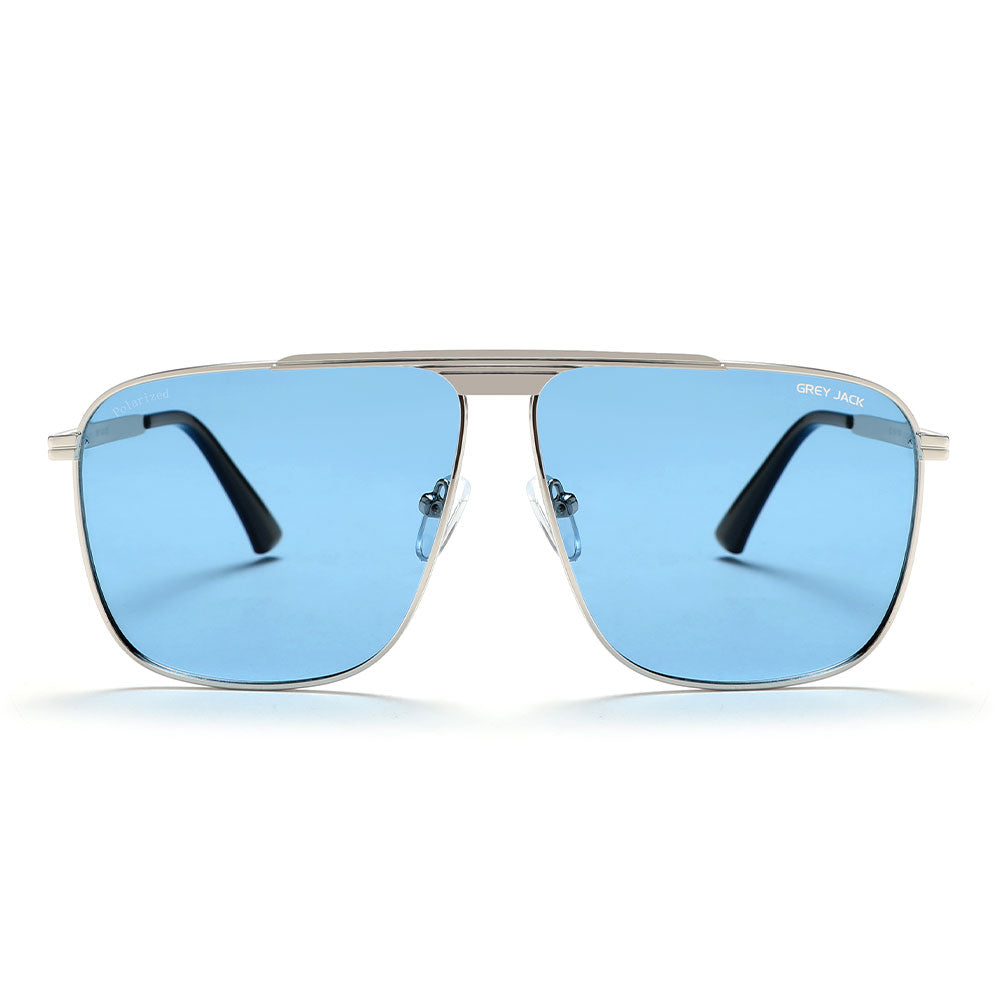  Silver Frame Blue Lens