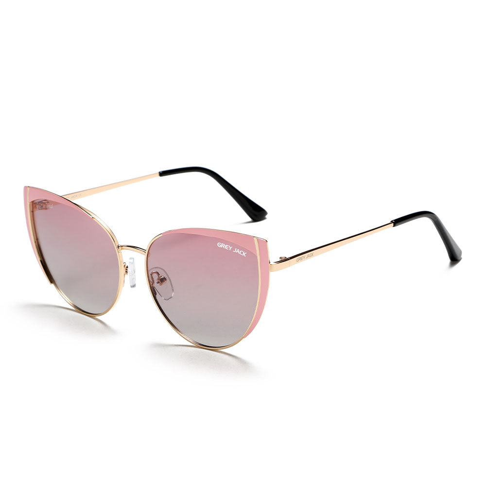 Gold Frame Gradient Pink Lens
