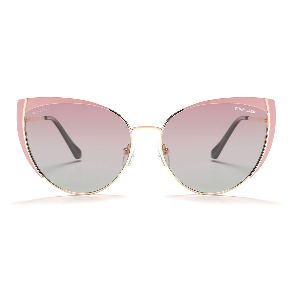 Gold Frame Gradient Pink Lens
